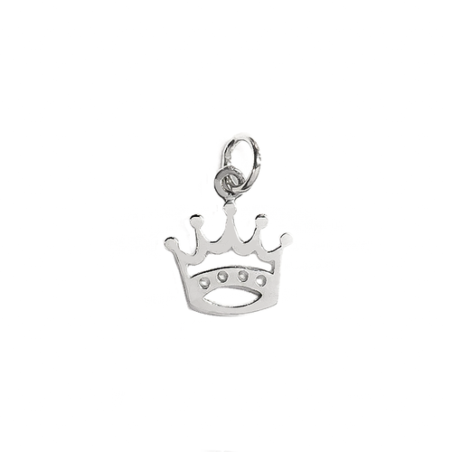 Silver Crown Charm