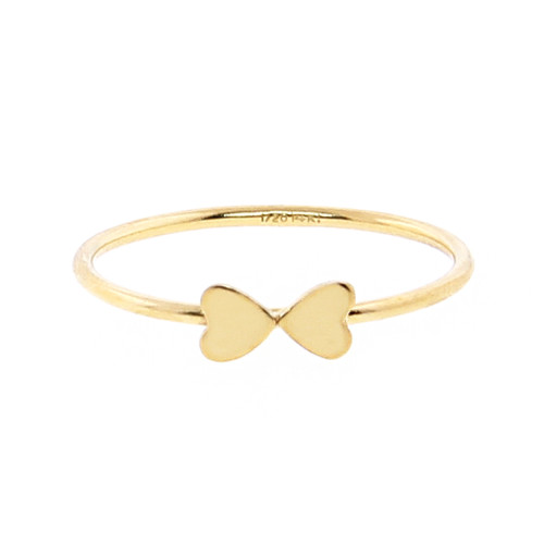 Double Heart Stacking Ring - size 5