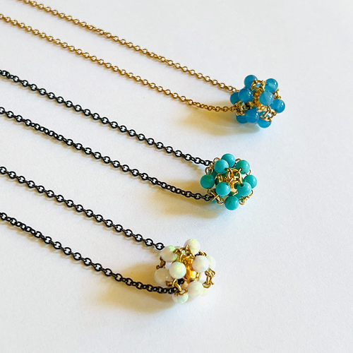 Large Bead Cluster Necklace