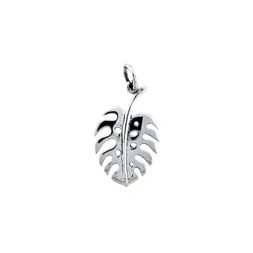 Sterling Silver Monstera Leaf Charm