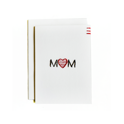 Hand-Stitched Mom Card
