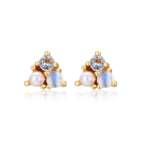 Three Stone Earrings