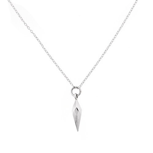 Sterling Silver Faceted Spike Charm