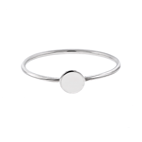 Silver Dot Ring - size 7