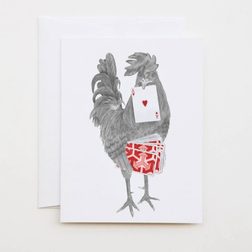 Petey Duval Key West Gypsy Rooster Greeting Card with Whimsical Story