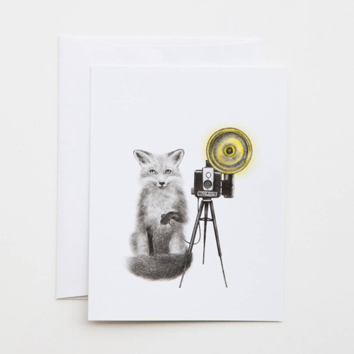 Quinn Bancroft Red Fox Greeting Card with Whimsical Story