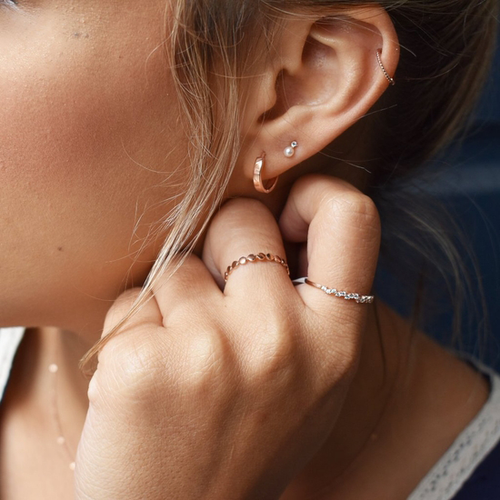 10K Pearl and CZ Tiny Studs