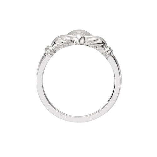Silver Claddagh Ring - size 5