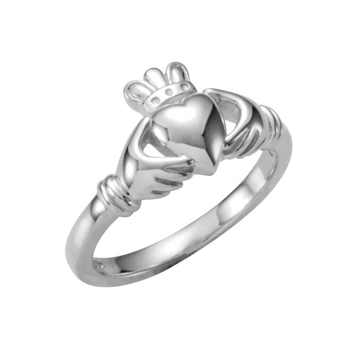 Silver Claddagh Ring - size 5