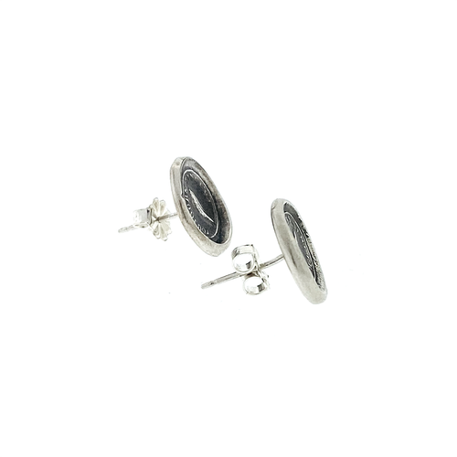 Feather Wax Seal Earrings
