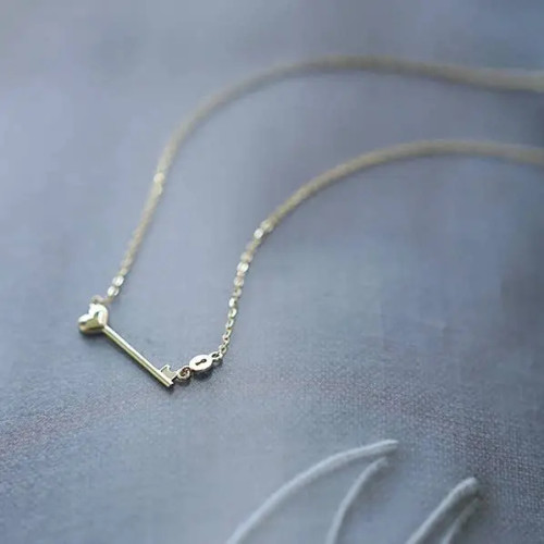 Heart Key Necklace
