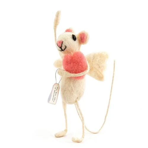 Felt Cupid Angel Mouse