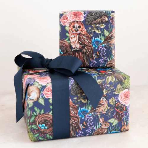 Animals and Flowers Luxury Sustainable Gift Wrap