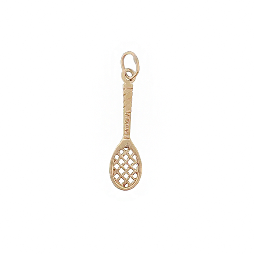 Vintage 14k Gold Tennis Racket Charm