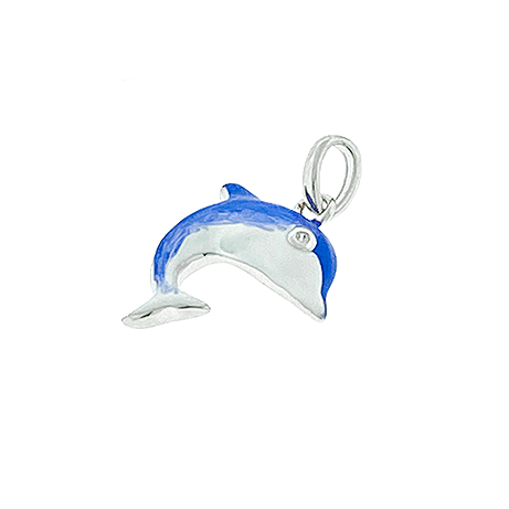 Enamel Dolphin Charm