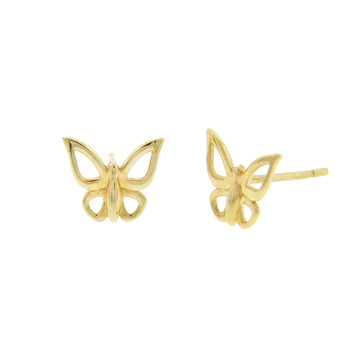 14k butterfly earrings
