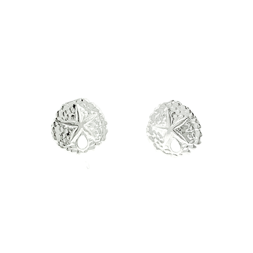 Silver Sand Dollar Earrings - Single