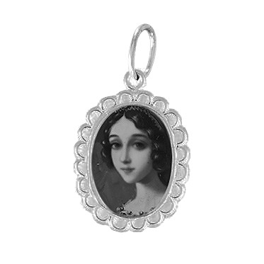 Oval Picture Frame Charm