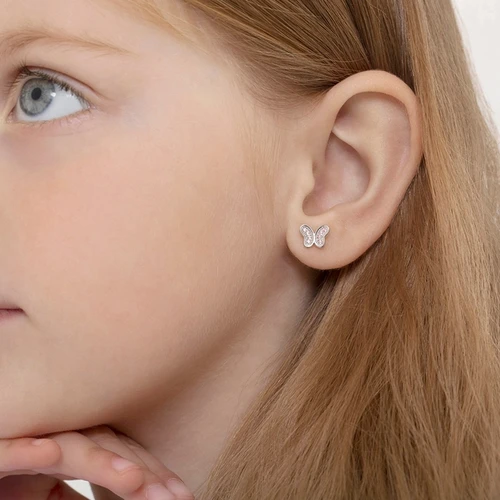Butterfly Stud Earrings for Kids