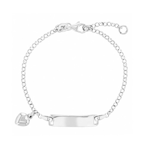 ID Bracelet for Kids with Heart Charm
