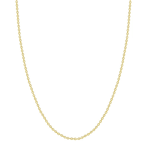 Gold-Plated Sterling Silver Cable Chain