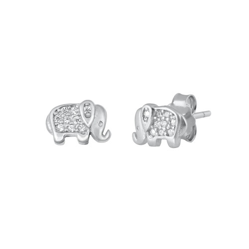 Elephant CZ Earrings