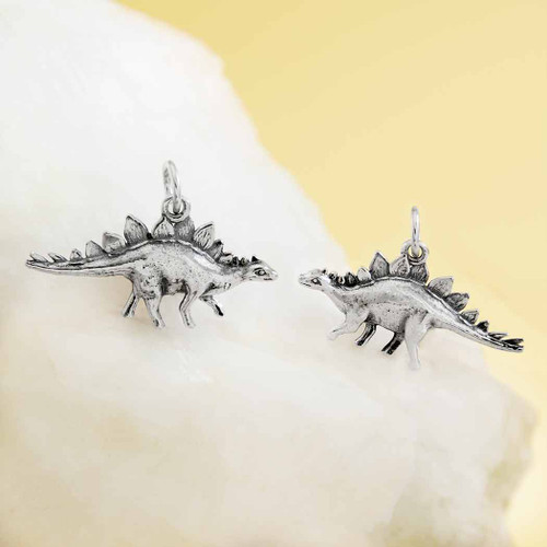 Stegosaurus Sterling Silver Charm