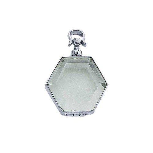 Hexagon Vintage Glass Locket