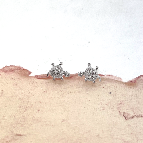Turtle Cubic Zirconia Earrings
