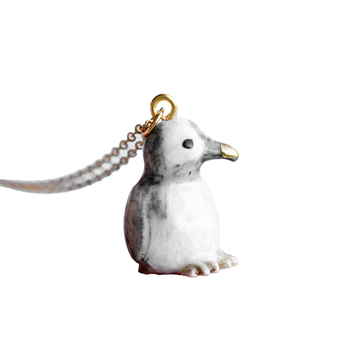 Penguin Ceramic Necklace