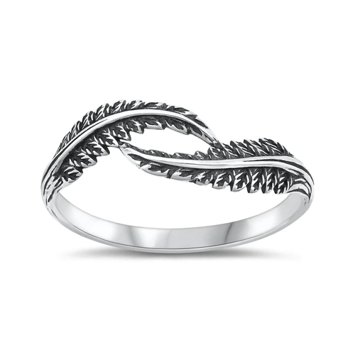 Sterling Silver Double Fern Ring