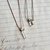 Tiny Crystal Quartz Point Cord Necklace