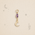 14k Gold and Gemstone Talisman Charm