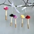 Velvet Mushroom Ornament with Silk Flower & Swarovski Crystals