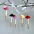 Velvet Mushroom Ornament with Silk Flower & Swarovski Crystals