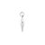 Sterling Silver Faceted Spike Charm