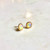 Beaded Edge Opal Earrings