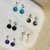 Gemstone Ball Earrings