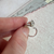 Sterling Silver Cat Ring with Sparkling Eyes - Size 6