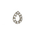 Diamond Teardrop Stud Earring - Single