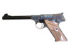 SG22 .22LR Semiautomatic Pistol, Case Colored Engraved, Walnut Grips. 6 5/8" Barrel. SG22 .22LR Semiautomatic Pistol, Case Colored Engraved, Walnut Grips. 6 5/8" Barrel.