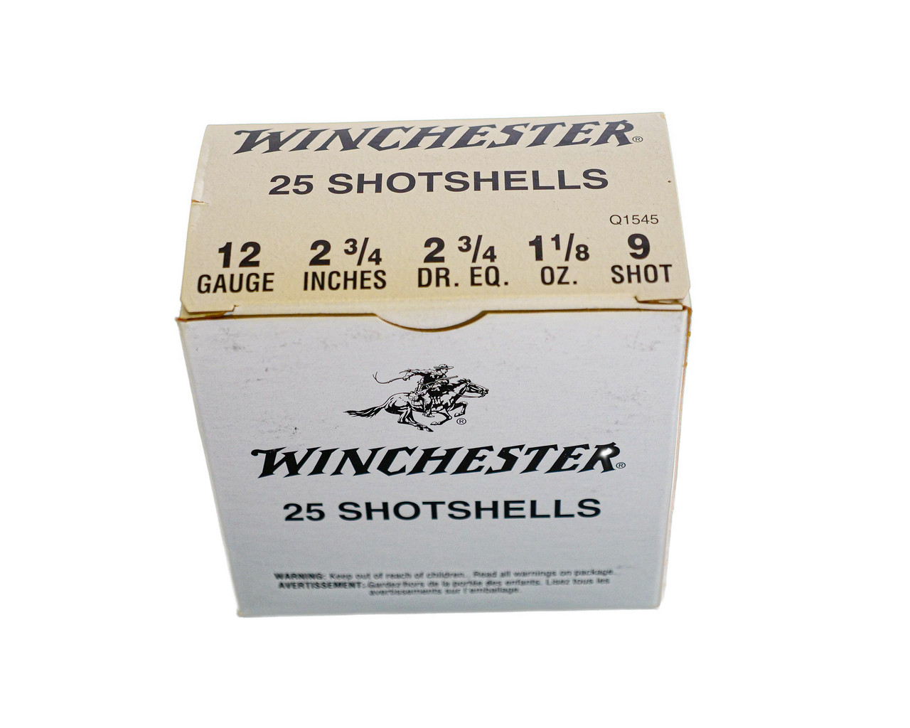 Winchester USA Shotshells 12ga (2 3/4" Shell, 1 1/8 Oz., 9 Shot) - 25 Pack