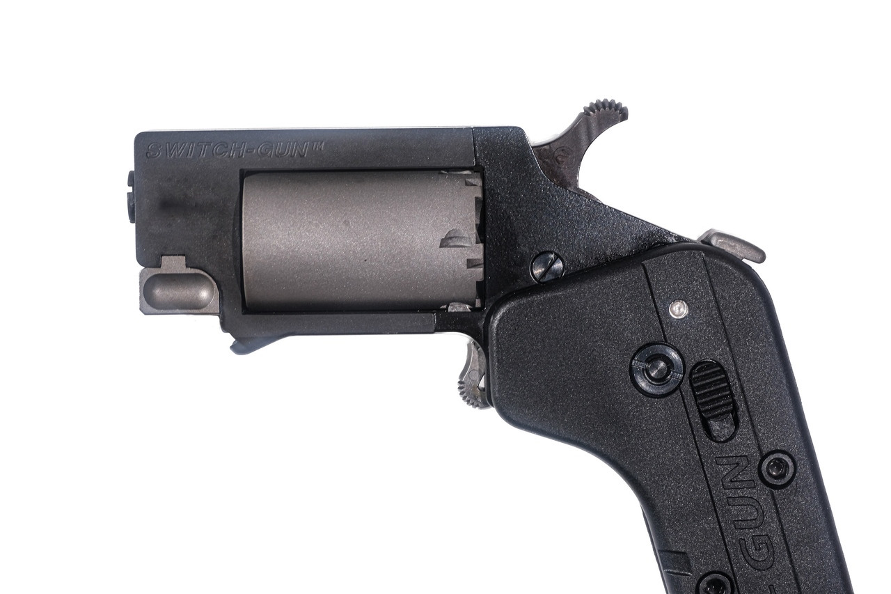 Switch Gun .22 LR Single Action Folding Revolver - Blued