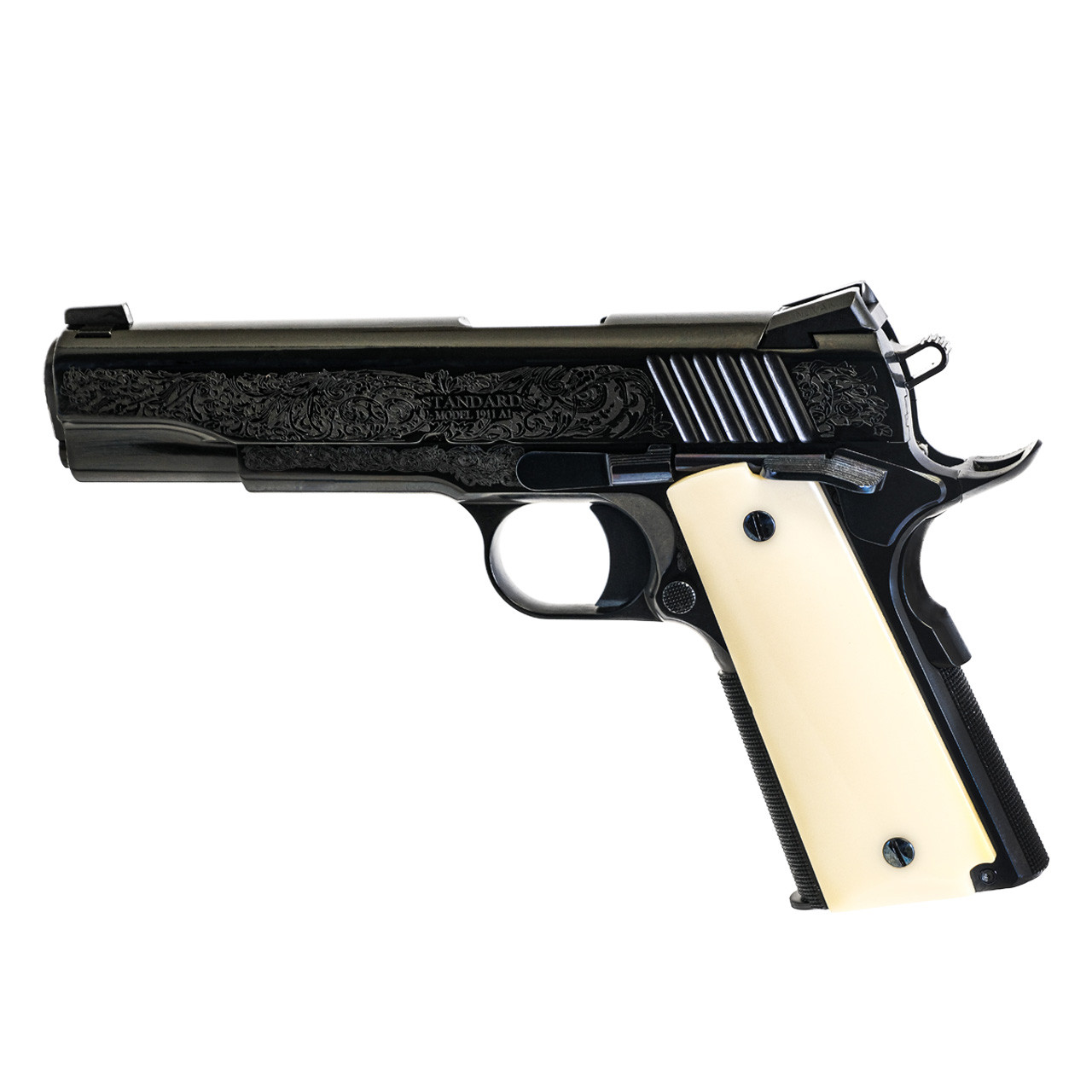 1911 Pistol With Blued Engraved #1–1911 Pistols For Sale