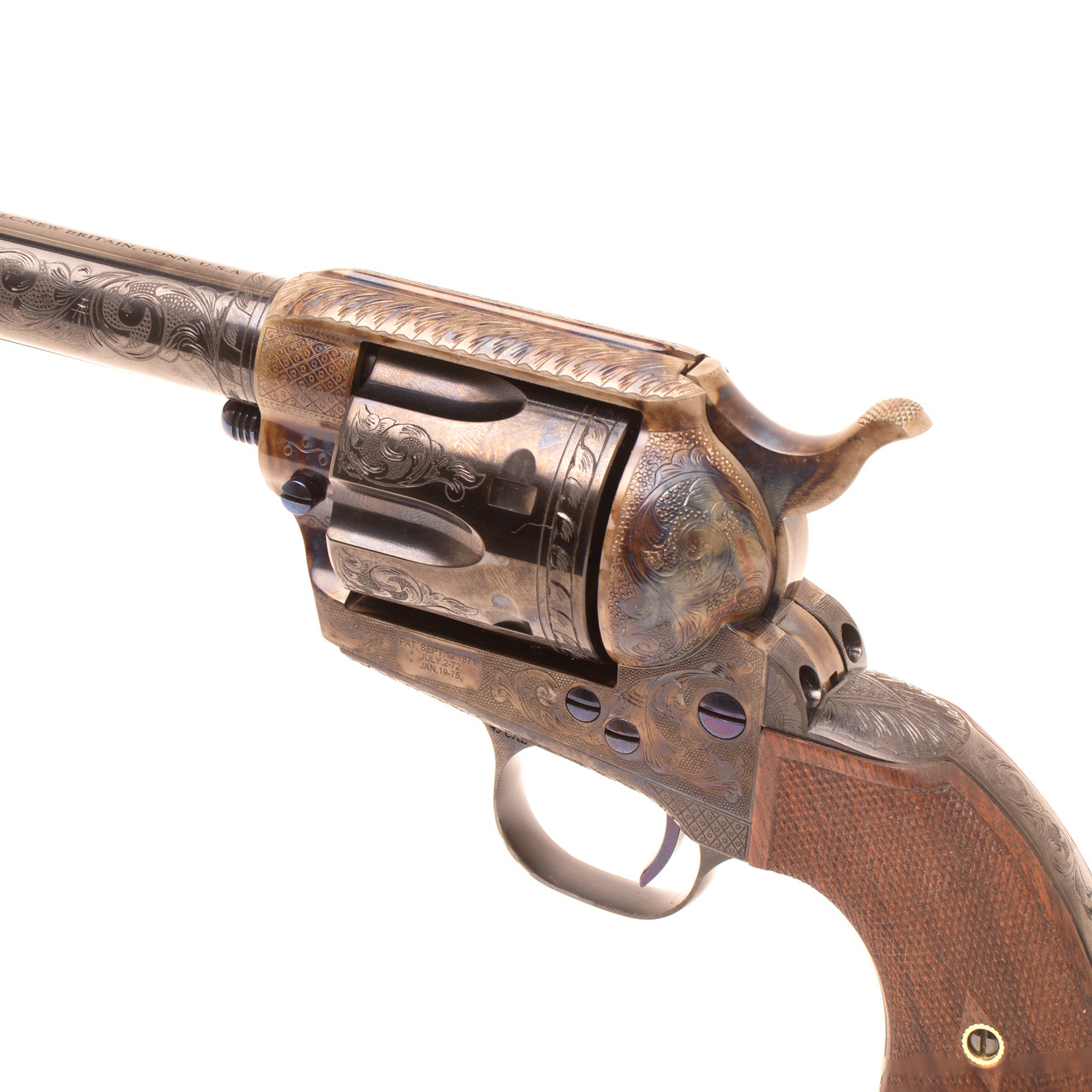 Single Action Revolver Case Colored w/C-Coverage Engraving .45 LC