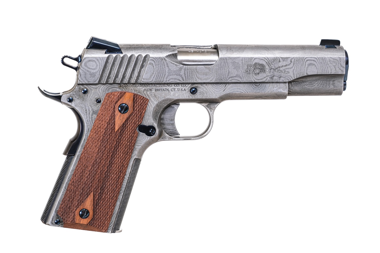 ma様 Standard 1911 Full Damascus .45 ACP Pistol | Standard Manufacturing