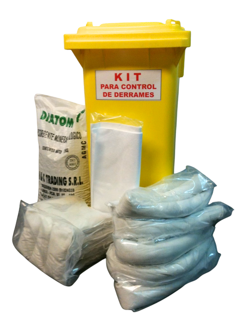 Kit para control Antiderrame - Recipiente 120 l