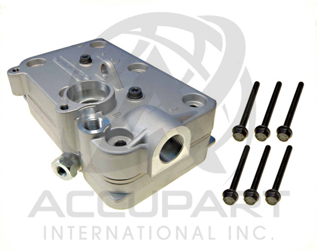 Wabco 85mm Twin Air Compressor Cylinder Head, Volvo