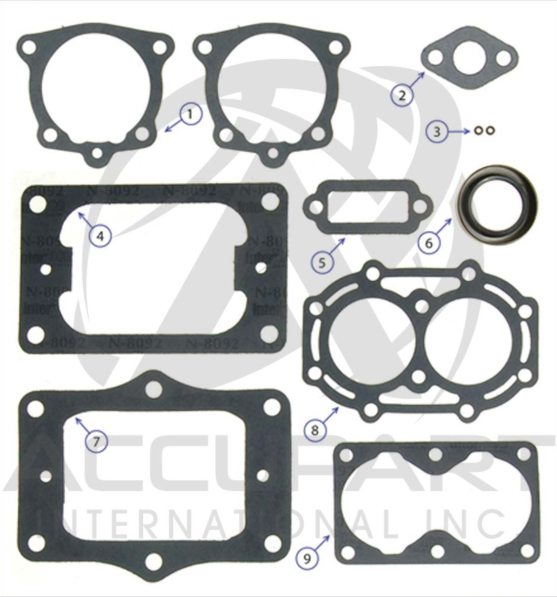 Midland/Haldex EL740 Air Compressor Gasket/Seal Kit
