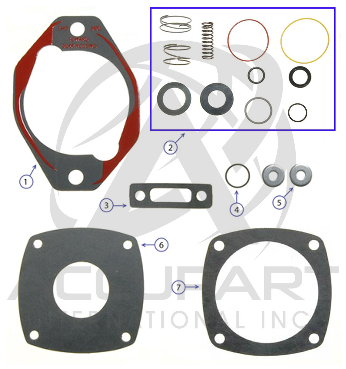 Cummins/Holset Single Air Compressor - SS296/338 Head Kit +